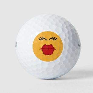 Balles de golf Émoticône embrassant