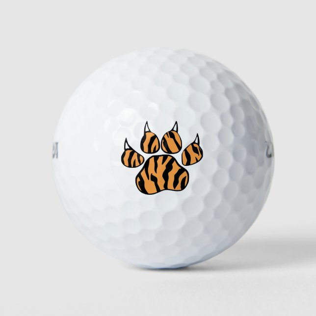 Balles De Golf Empreinte de patte de tigre (Devant)