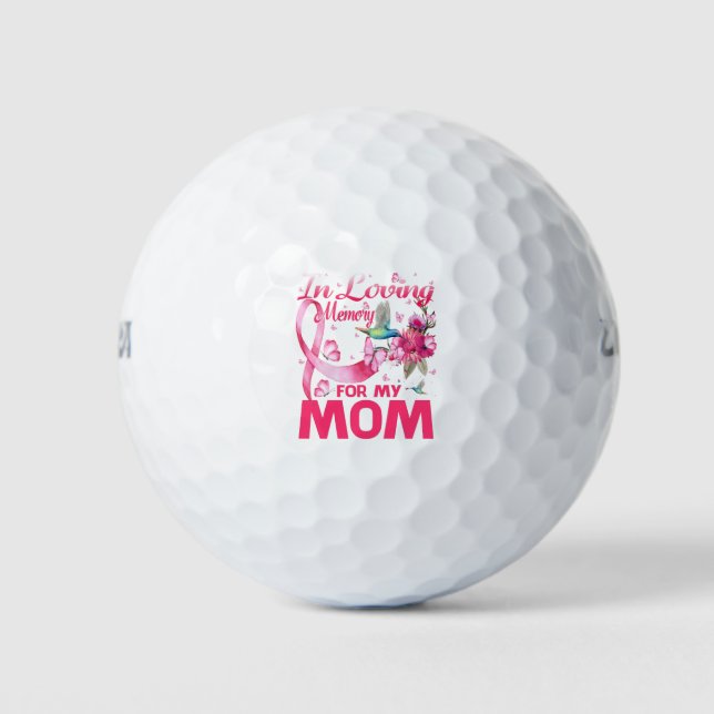 Balles De Golf En Mémoire Amoureuse Pour Ma Mère (Devant)