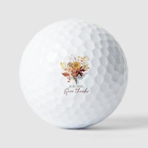 Balles De Golf En Tout, Donnez Merci - Bouquet Floral Automne