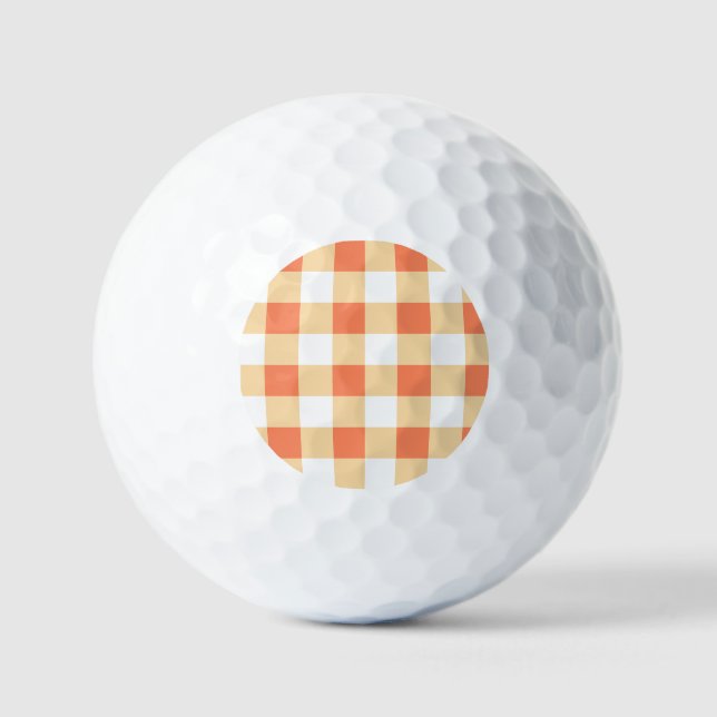 Balles De Golf en vichy Motif (Recto)