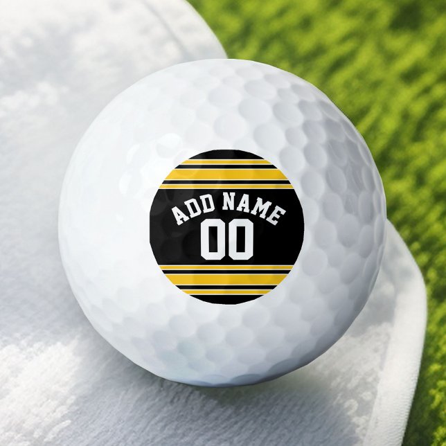 Balles De Golf Équipe Jersey avec nom et numéro personnalisés (Custom Golf Balls)