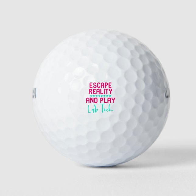 Balles De Golf Escape Reality and Play Lab Tech Fun Cadeau (Devant)