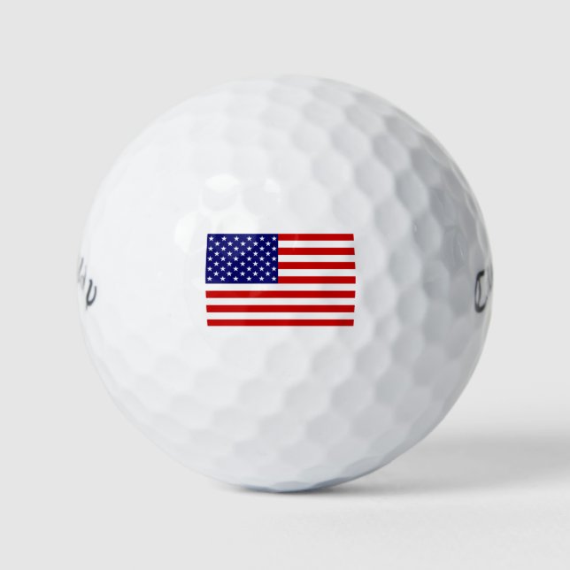 Balles De Golf États-Unis Drapeau cwb gbcnt (Devant)