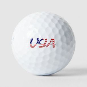 Balles De Golf États-Unis superposés sur le drapeau américain be6