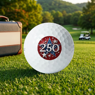 Balles De Golf Étoiles Patriotiques Héritage Américain 250 Indépe