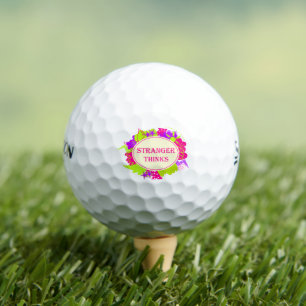 Balles De Golf Étranger pense citation dans le style d'une émissi
