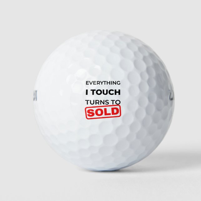Balles De Golf Everything I Touch Turns To Sold 2 (Devant)