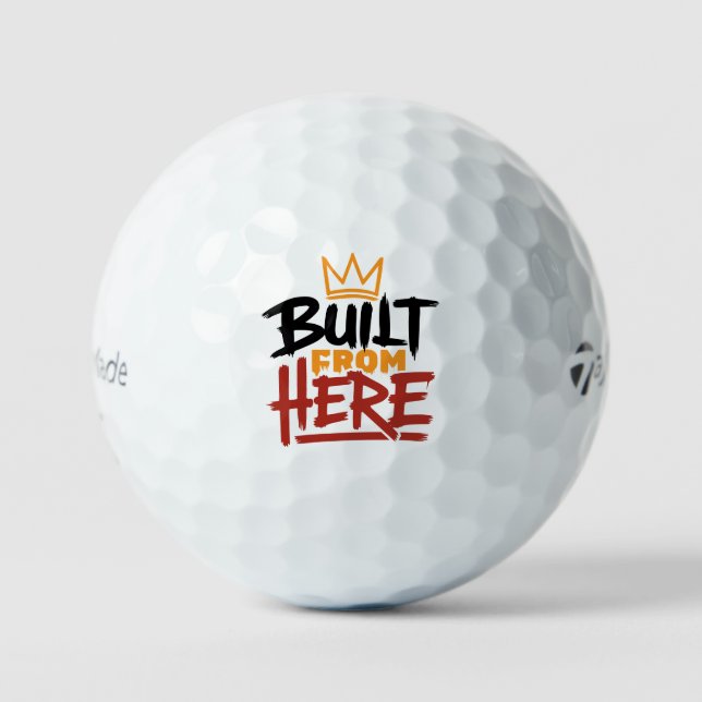 Balles De Golf Expression de fierté et d'authenticité construite  (Recto)