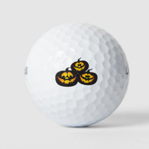 Balles De Golf Expressions amusantes Citrouilles d'Halloween