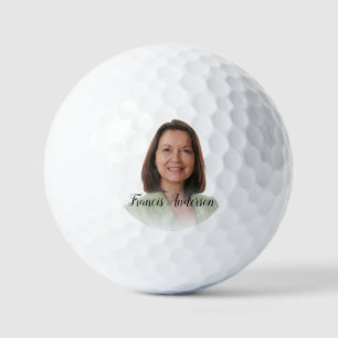 Balles De Golf Extraordinaire Golfer Monogram Élégante photo Boul