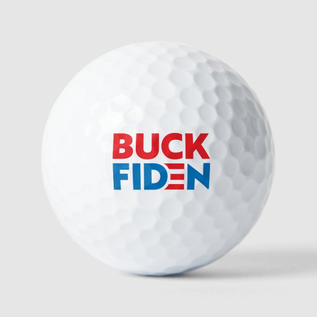 Balles De Golf f Biden drôle anti joe Biden Pro Trump 2024 (Recto)