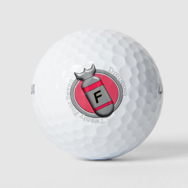 Balles De Golf f-bombe (Devant)