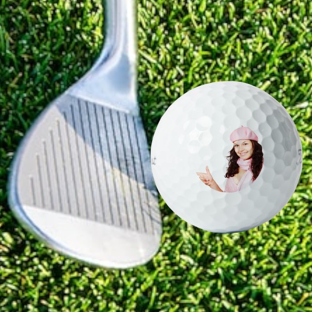 Balles De Golf Facile d'ajouter sa propre photo personnalisée (Créateur téléchargé)
