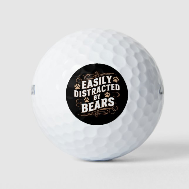 Balles De Golf Facilement Distrait Par Les Ours Fierté Gay Des Ou (Devant)