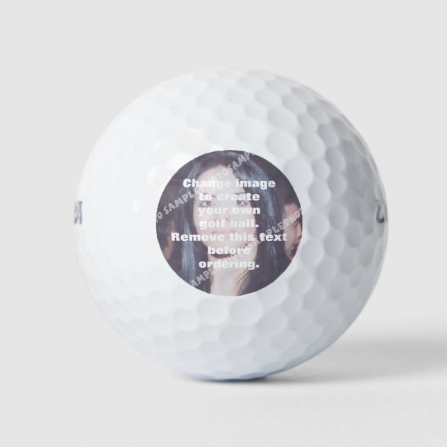 Balles De Golf Faites votre propre photo personnalisée ! (Devant)