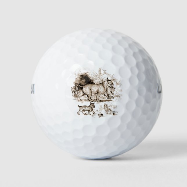 Balles De Golf Famille Bobcat (Devant)