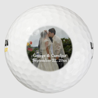 Balles De Golf Faveur de mariage photo personnalisée
