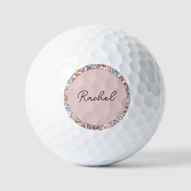 Balles De Golf femme amusante féministe (Recto)