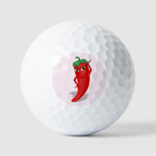 Balles De Golf Fête avec diva au piment rouge rose clair