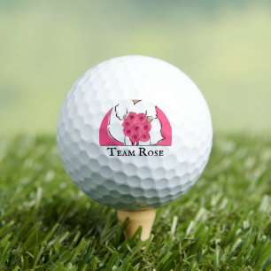 Balles De Golf Fête de Fiançailles Golf Roses Roses Personnalisée