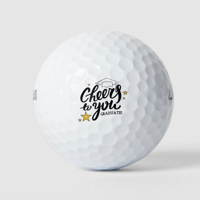 Balles De Golf Fête de la meilleure Graduation Graphiques (Devant)