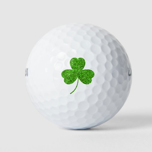 Balles De Golf Fête de la Saint-Patrick shamrock (Devant)