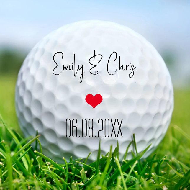 Balles De Golf Fête de mariage sur mesure Anniversaire favorise G (Créateur téléchargé)