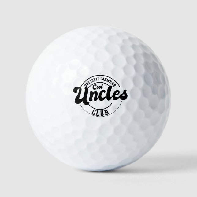 Balles De Golf Fête des pères du Club des Uncles Cool officiels (Recto)