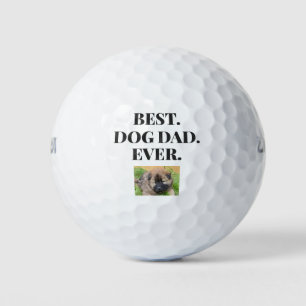 Balles De Golf Fête des pères Meilleur Chien Papa Jamais Photo