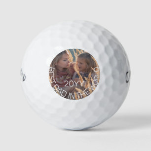 Balles De Golf fête des pères Photo meilleur papa dans le monde