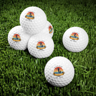 Balles De Golf Fête des pères rétro Best Papa par Par Custom