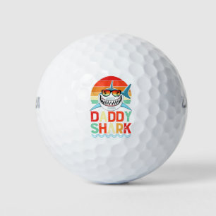 Balles De Golf Fête des pères Vintage Daddy Shark 