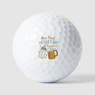 Balles De Golf Fête du Premier Père ensemble - Bière et Bouteille