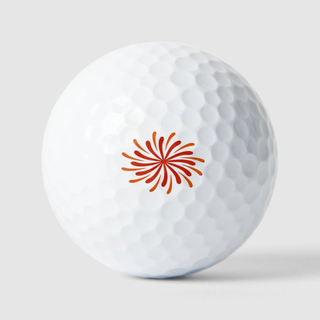 Balles De Golf Feu d'artifice Classique (Recto)