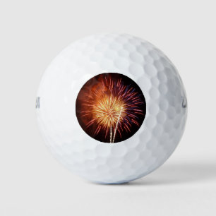 Balles De Golf Feu d'artifice rouge, blanc et bleu I Patriotique