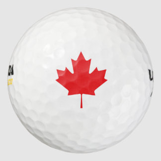 Balles De Golf Feuille d'érable canadienne