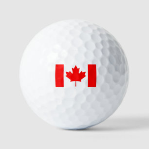 Balles De Golf Feuille d'érable rouge du drapeau du Canada