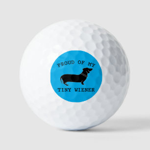 Balles De Golf Fier de ma petite citation de Dachshund drôle Wien