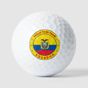 Balles De Golf Fier D'Être De L'Equateur