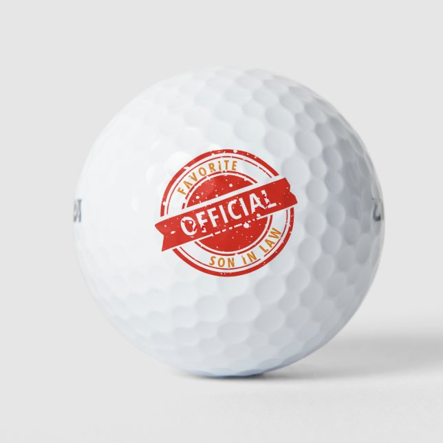Balles De Golf Fils favori officiel en droit Don pour Fils en dro (Devant)