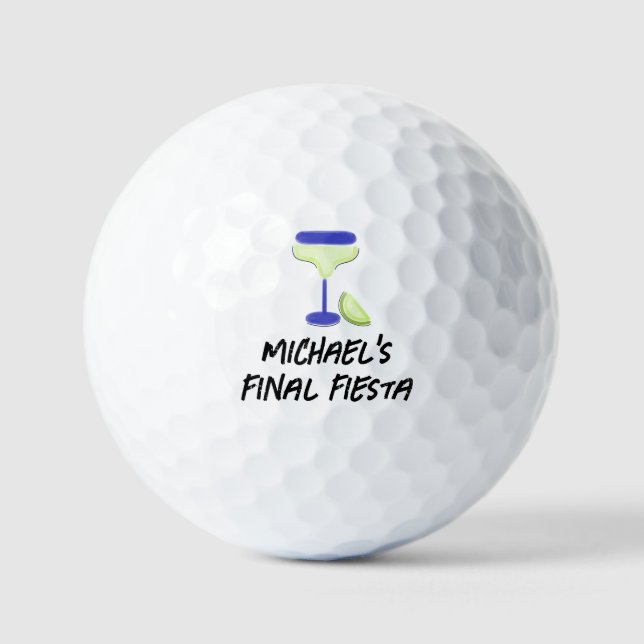 Balles De Golf Finale Fiesta Margarita Bachelor Party Golf Ball (Recto)