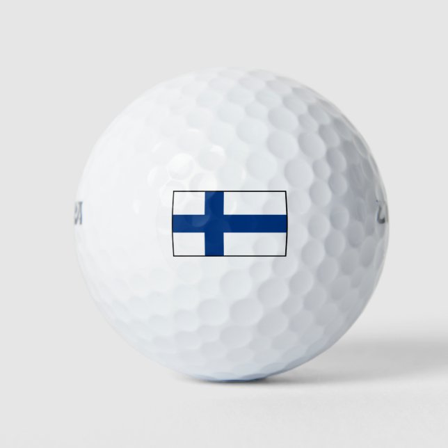 Balles De Golf Finlande - Drapeau national - Actuel (Devant)