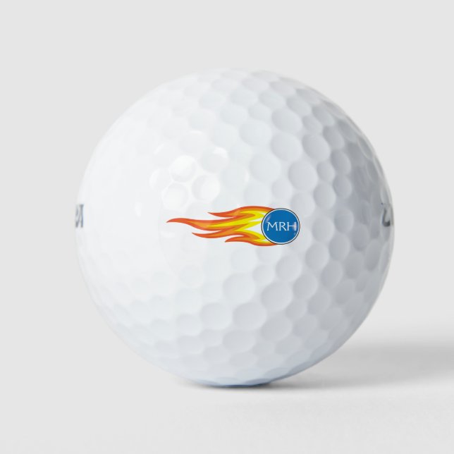 Balles De Golf Flaming Fireball personnalisé conçu et personnalis (Devant)
