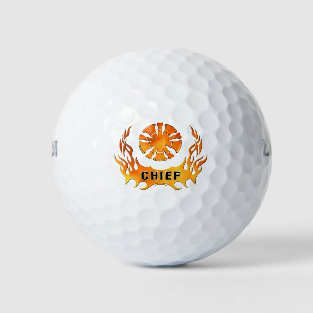 Balles De Golf Flammes du chef (Devant)