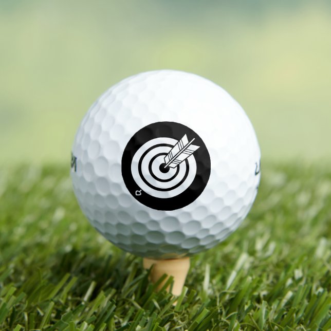 Balles De Golf Flèche sur la cible ronde Balls de golf (T-shirt Insitu)