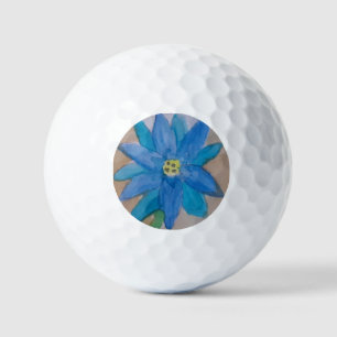 Balles De Golf Fleur bleue