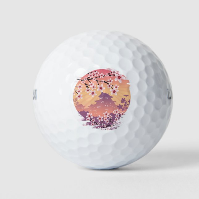 Balles De Golf Fleur de pêche (Devant)