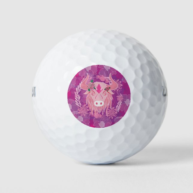 Balles De Golf Fleur de vie (Devant)