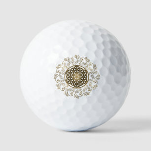 Balles De Golf Fleur De Vie - Ornements Vintages Mandala 2